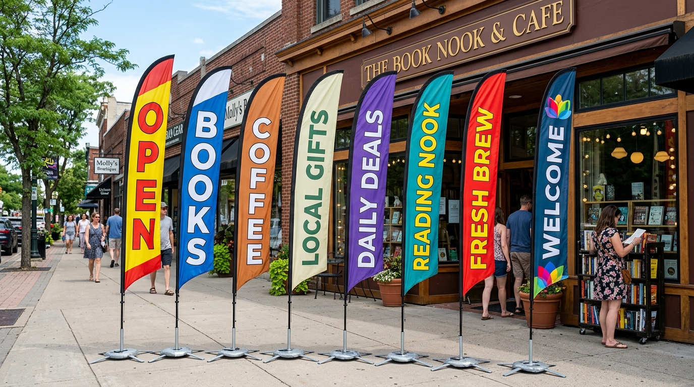 Top 5 Benefits of Using Custom Printed Flags for Storefront Advertising